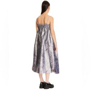 NWT - Ganni metallic silver dress size 42 (10/12)